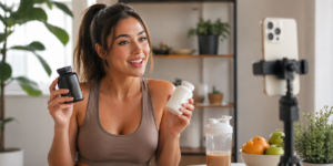 supplement brand grow social media without filming video