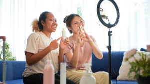 ai influencer vs human influencer beauty brands